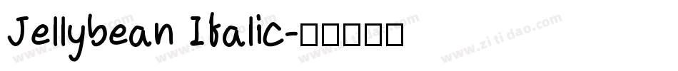 Jellybean Italic字体转换